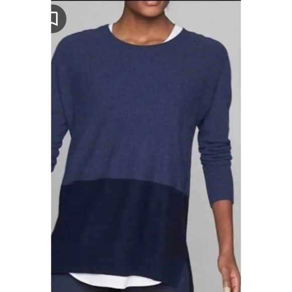 Athleta Colorblock Stargazer Wool Cashmere Blend Sweater - Picture 1 of 9